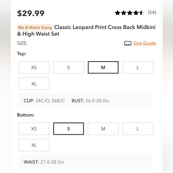 Classic Leopard Print Cross Back Midkini & High Waist Set - Picture 3 of 5